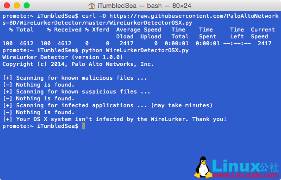 教你检测 Mac 是否被恶意软件 WireLurker 感染