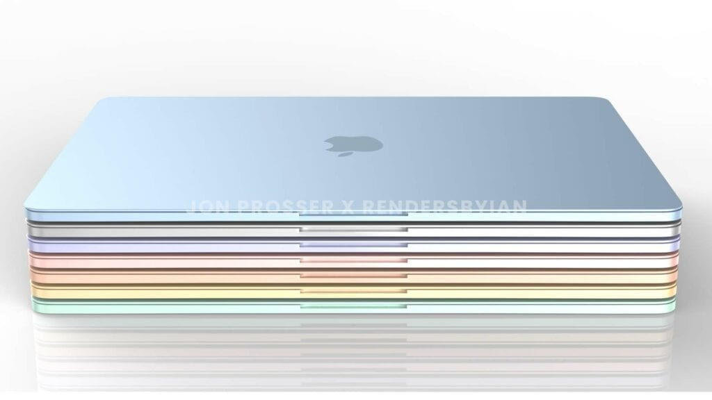 新一批macBook Air效果图揭晓：刘海+白板又来了