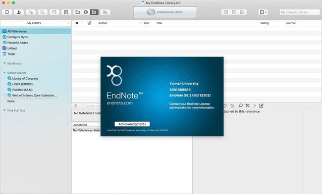 mac参考管理软件EndNote X8安装教程