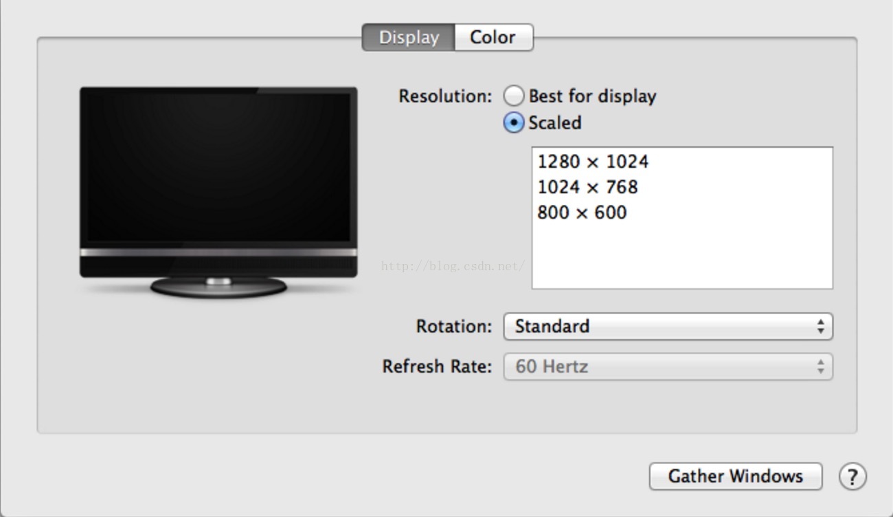 解决mac外接显示器分辨率不正确的问题
