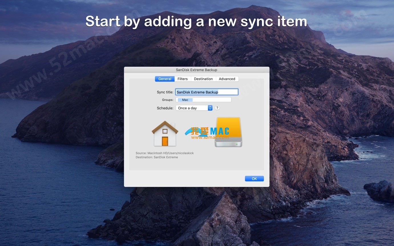 SyncTime for Mac v3.2 文件同步软件 破解版下载