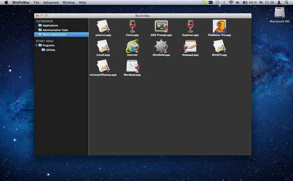 mac运行windows软件工具（WinOnX）1.6官方最新版