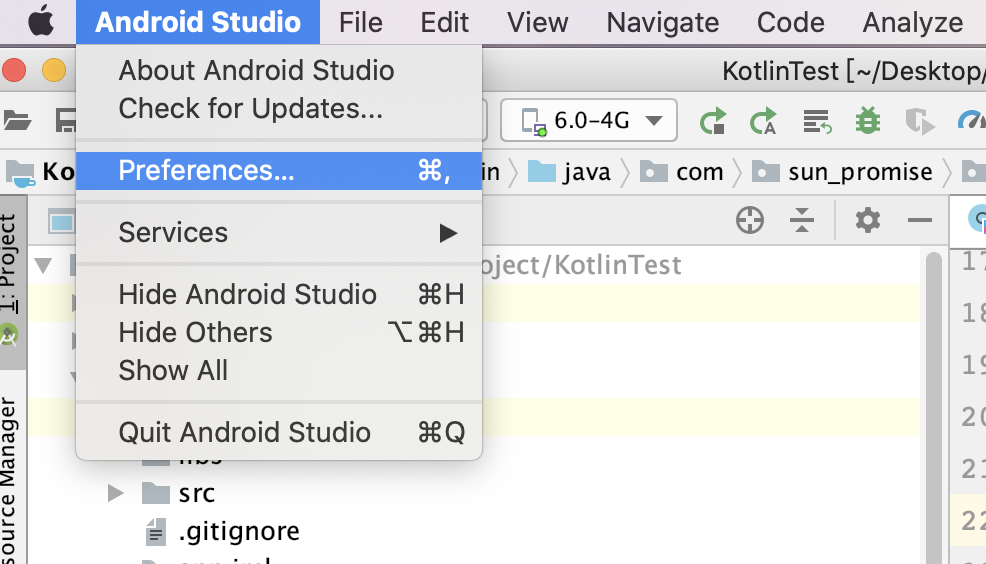 Android Studio 设置/更改 mac 的快捷方式