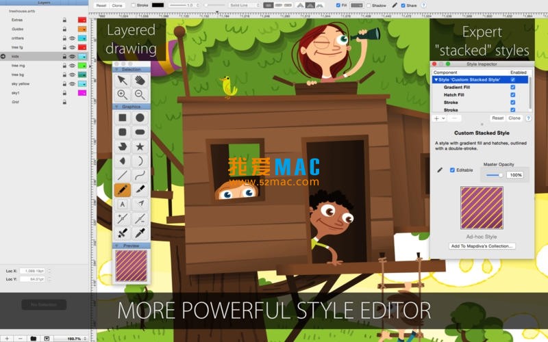 Artboard for mac 1.9.8 创意矢量绘图软件 插图设计 破解版下载
