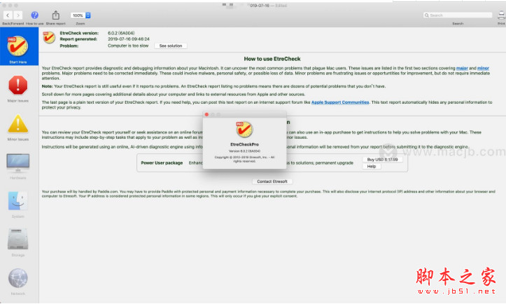 mac V6.2.0 Mac版的EtreCheck（硬件信息查看工具）