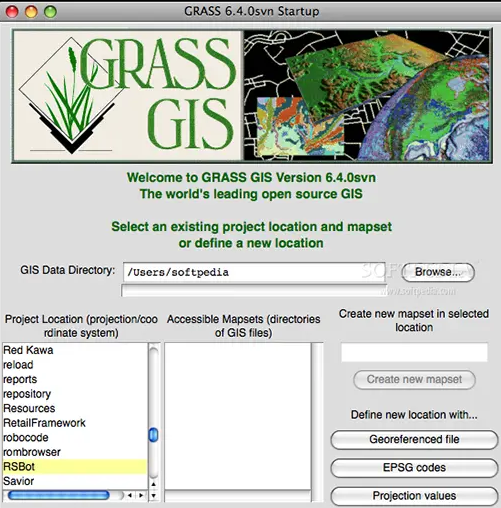 Grass GIS截图
