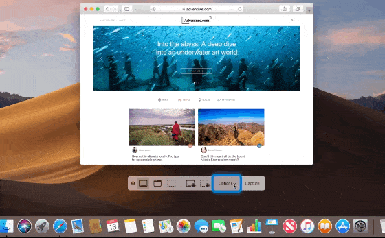 macOS 10.14 操作系统更新之五-屏幕快照