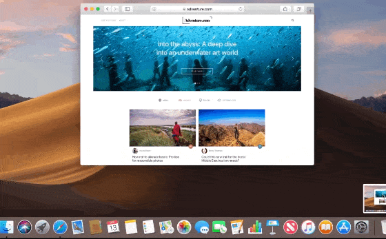 macOS 10.14 操作系统更新之五-屏幕快照