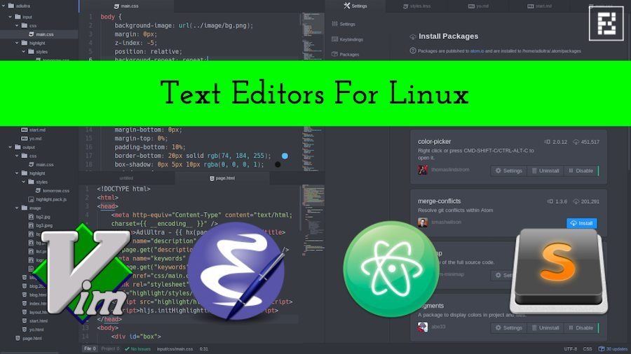 Linux 编程排名前十的代码编辑器新鲜出炉。你用过清单吗？