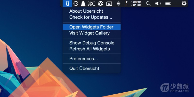 定制你的 Mac 桌面，简单华丽的桌面自定义工具：Übersicht
