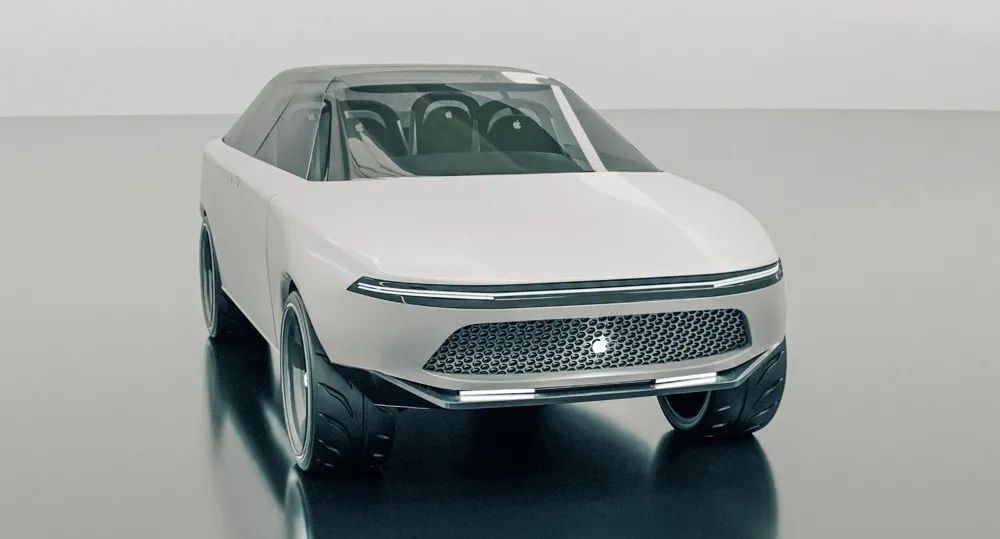 爆料丨网络曝光Apple Car 3D渲染图，基于苹果汽车专利设计