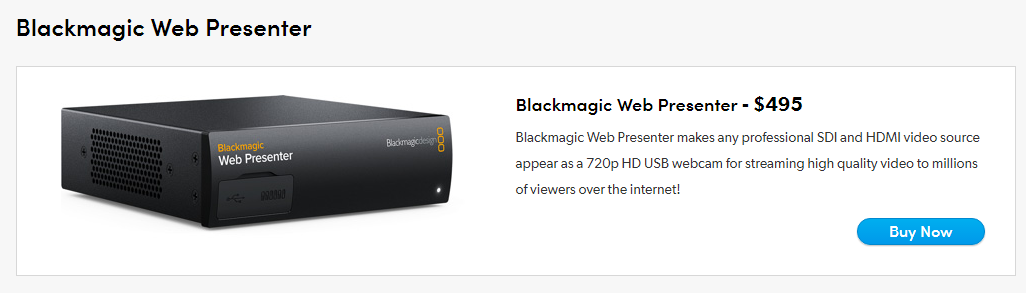 用Blackmagic这款产品，做场高清、专业PC直播