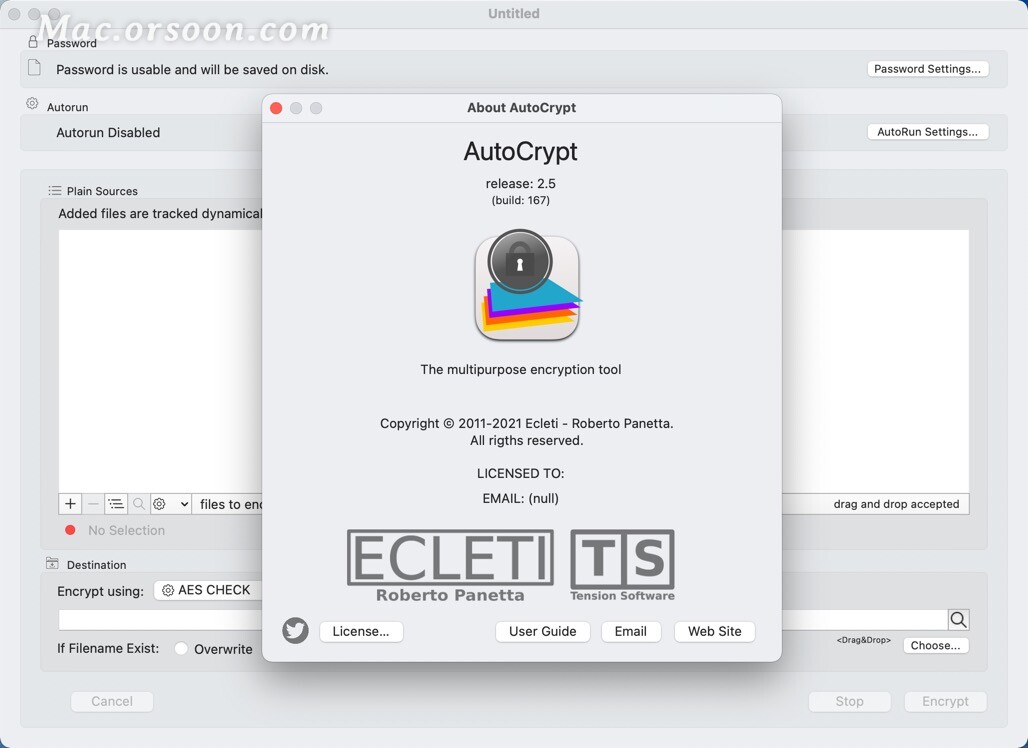 文件加解密软件：AutoCrypt for mac