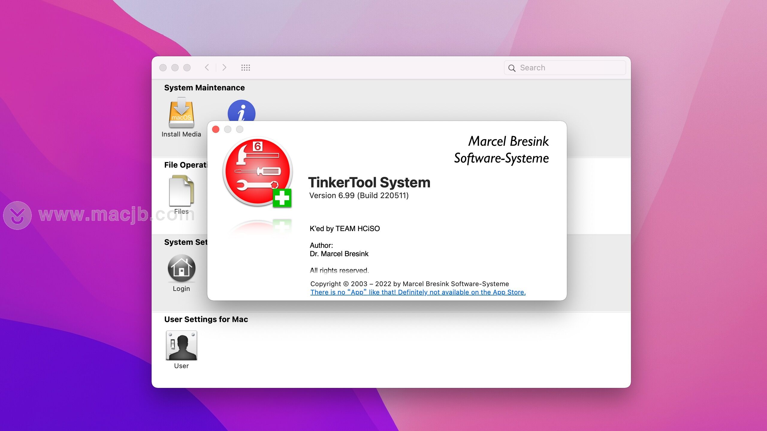 TinkerTool System for mac（系统设置维护工具）