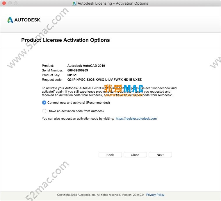 Autodesk AutoCAD 2019 for Mac v2019.0.1 中文汉化破解版下载